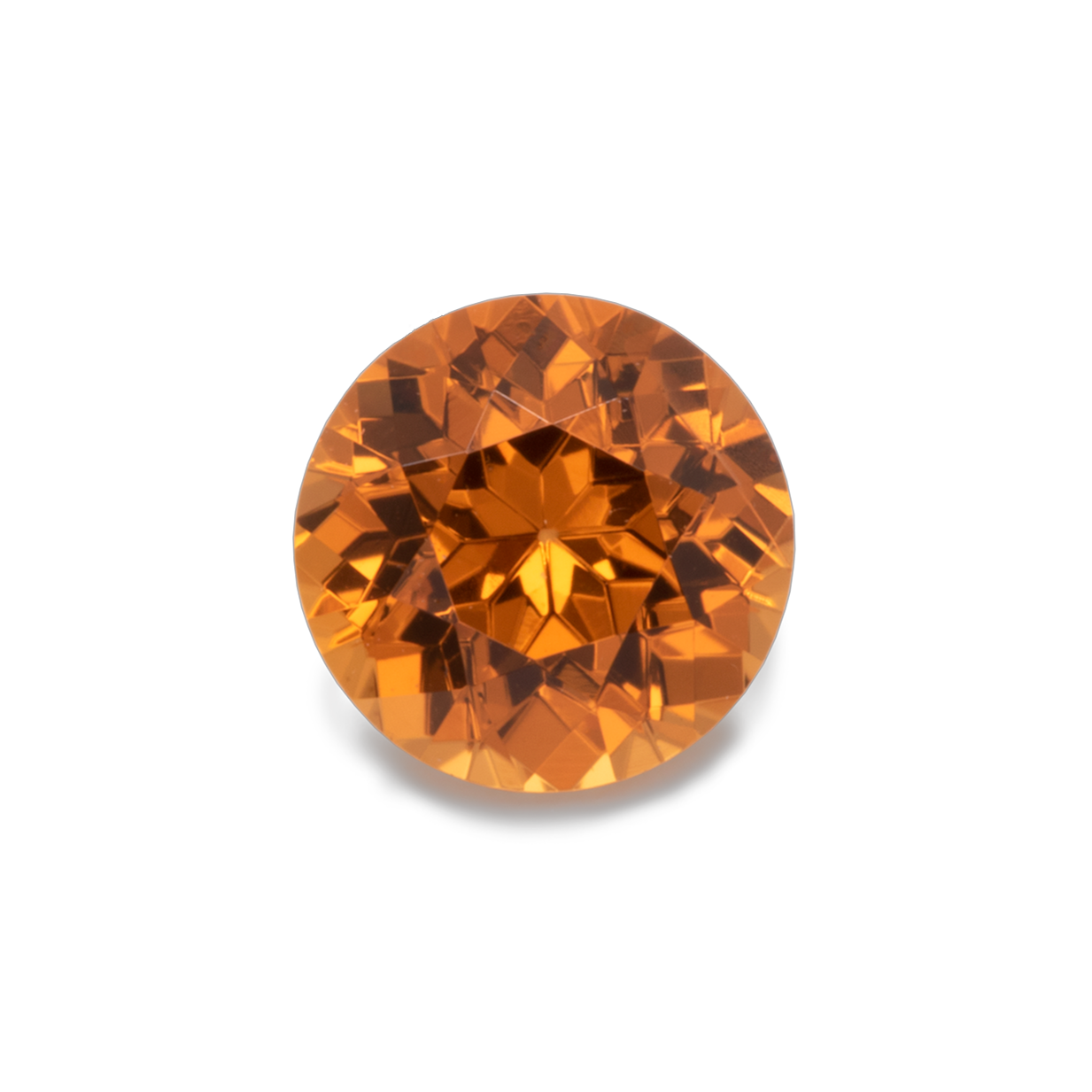 Mandarin Garnet - orange, round, 4x4 mm, 0.30-0.37 cts, No. MG70002