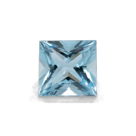 Aquamarin - AA, rechteck, 4x4 mm, 0.28 cts, Nr. A99047