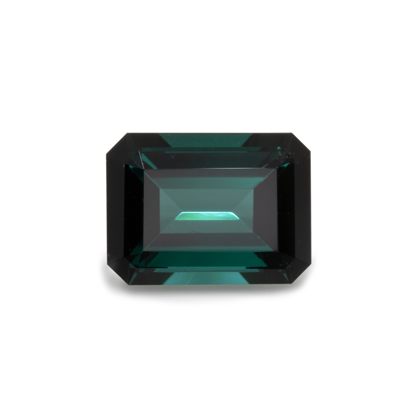 Tourmaline - green, octagon, 8x6 mm, 1.58-1.63 cts, No. TR32001