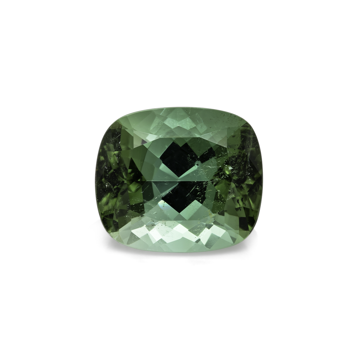 Tourmaline - green, cushion, 11.5x10 mm, 5.45 cts, No. TR991017