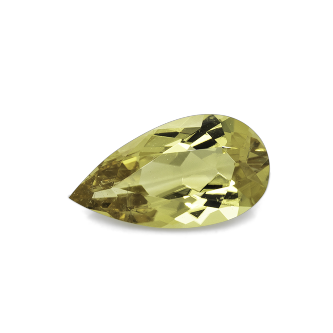 Turmalin - gelb, birnform, 11x6 mm, 1,46 cts, Nr. TR101334