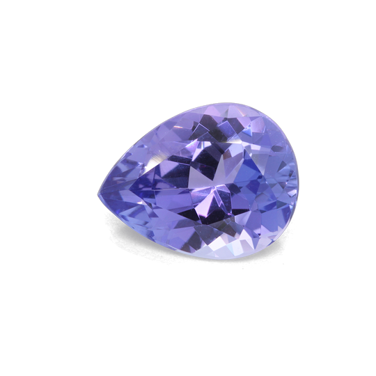 Tansanit - AA, birnform, 10,1x7,8 mm, 2,37 cts, Nr. TZ10402