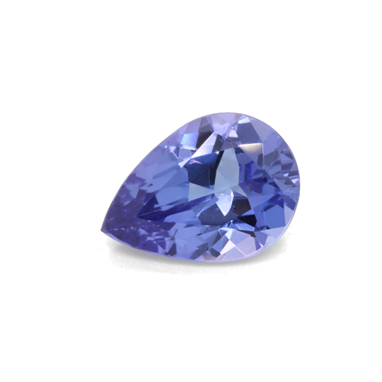Tansanit - blau, birnform, 10.5x7.5 mm, 2.19 cts, Nr. TZ10303