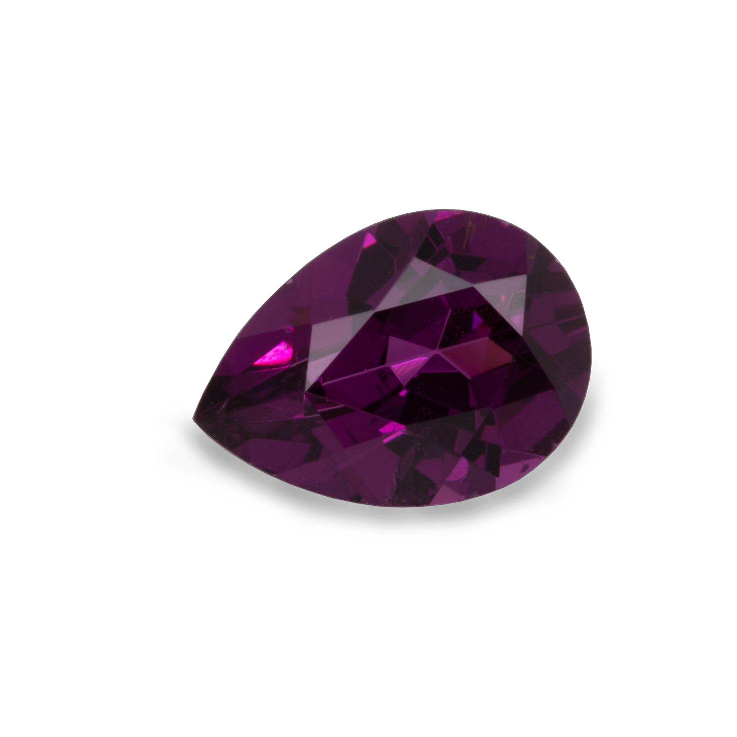 Royal Purple Garnet - purple, pearshape, 7x5 mm, 0.68-0.87 cts, No. RP22001