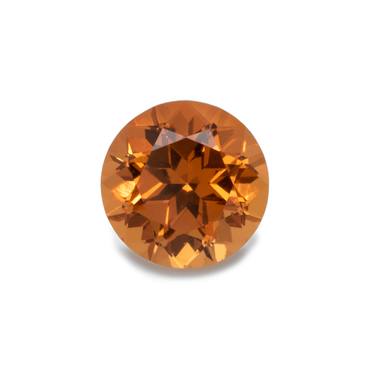 Mandarin Granat - orange, rund, 5x5 mm, 0,68 cts, Nr. MG80002