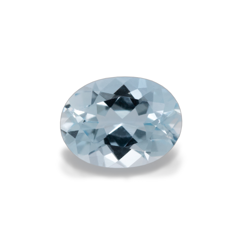 Aquamarine - A, oval, 4x3 mm, 0.12-0.15 cts, No. A02001