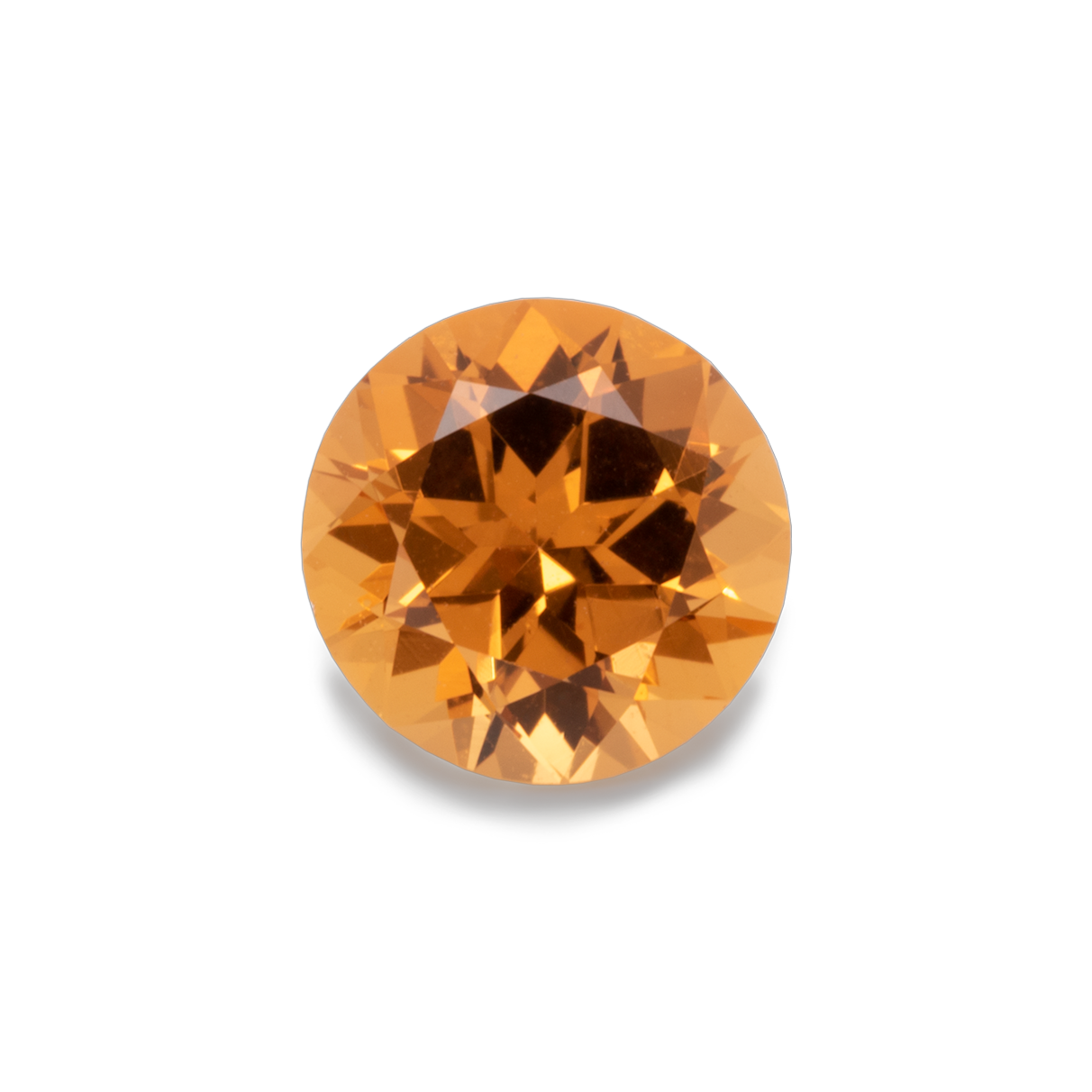 Mandarin Granat - orange, rund, 5x5 mm, 0,61 - 0,63 cts, Nr. MG80001