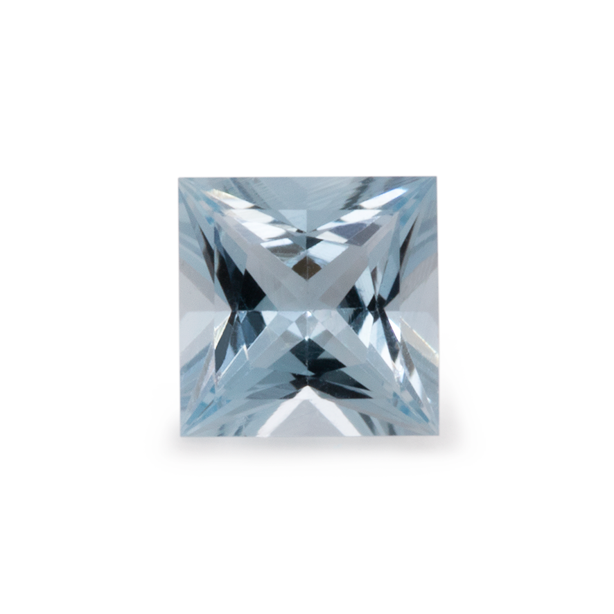 Aquamarine - A, square, 3x3 mm, 0.11-0.13 cts, No. A03001