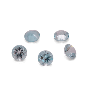 Aquamarine - B, round, 1.3x1.3 mm, approx. 0.001 cts, No. A99012