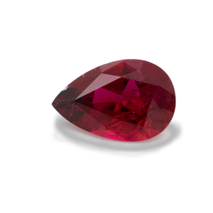 Rubellite - red, pearshape, 9x6 mm, 1.16 cts, No. RUB10001