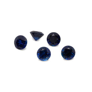 Saphir - dunkel blau, rund, 2x2 mm, ca. 0,04 cts, Nr. XSR11125