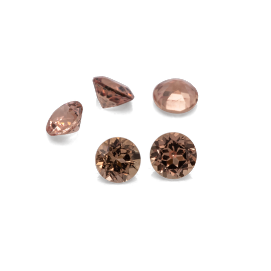 Saphir - orange, rund, 2x2 mm, 0.04 cts, Nr. XSR11167