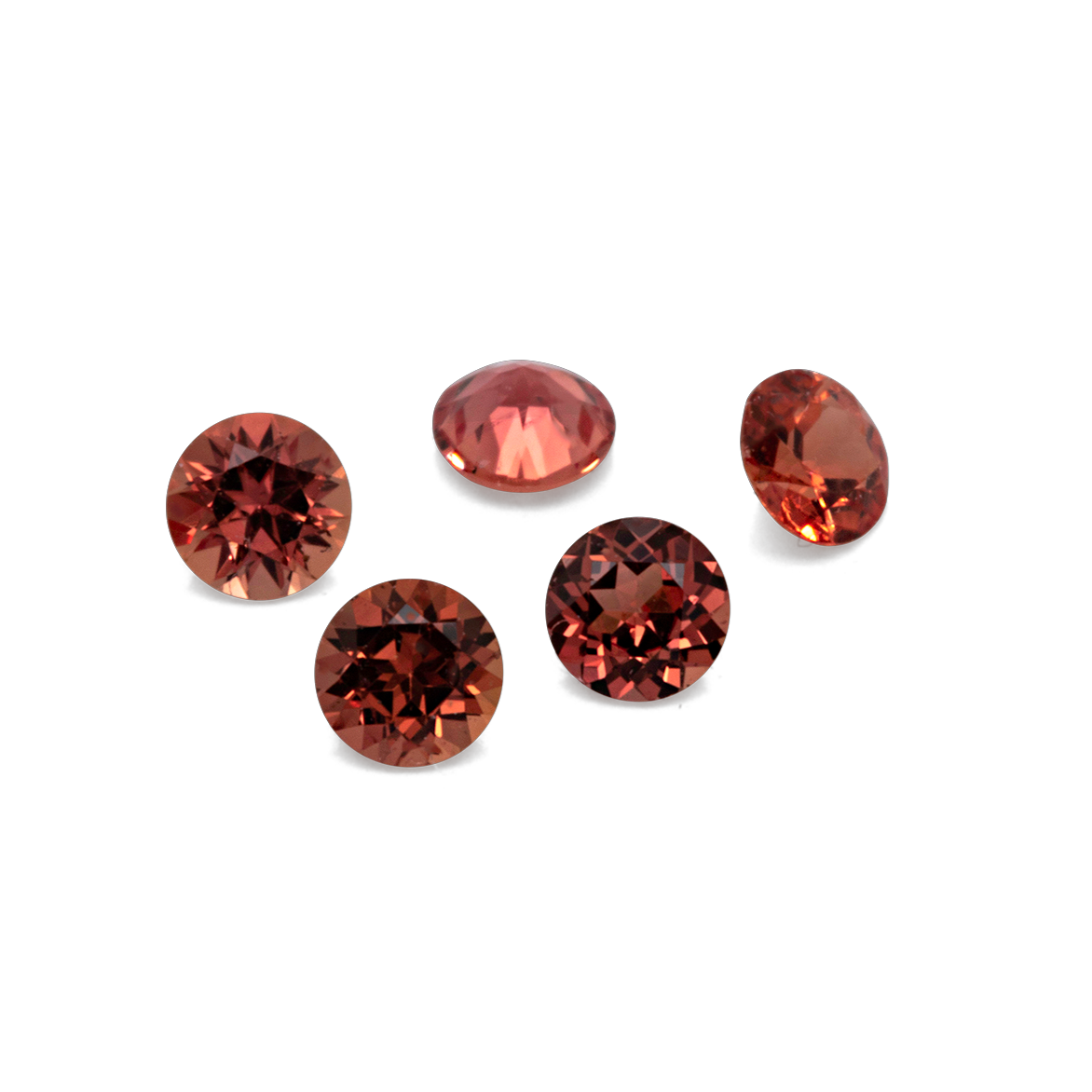 Saphir - orange, rund, 2x2 mm, ca. 0,04 cts, Nr. XSR11127