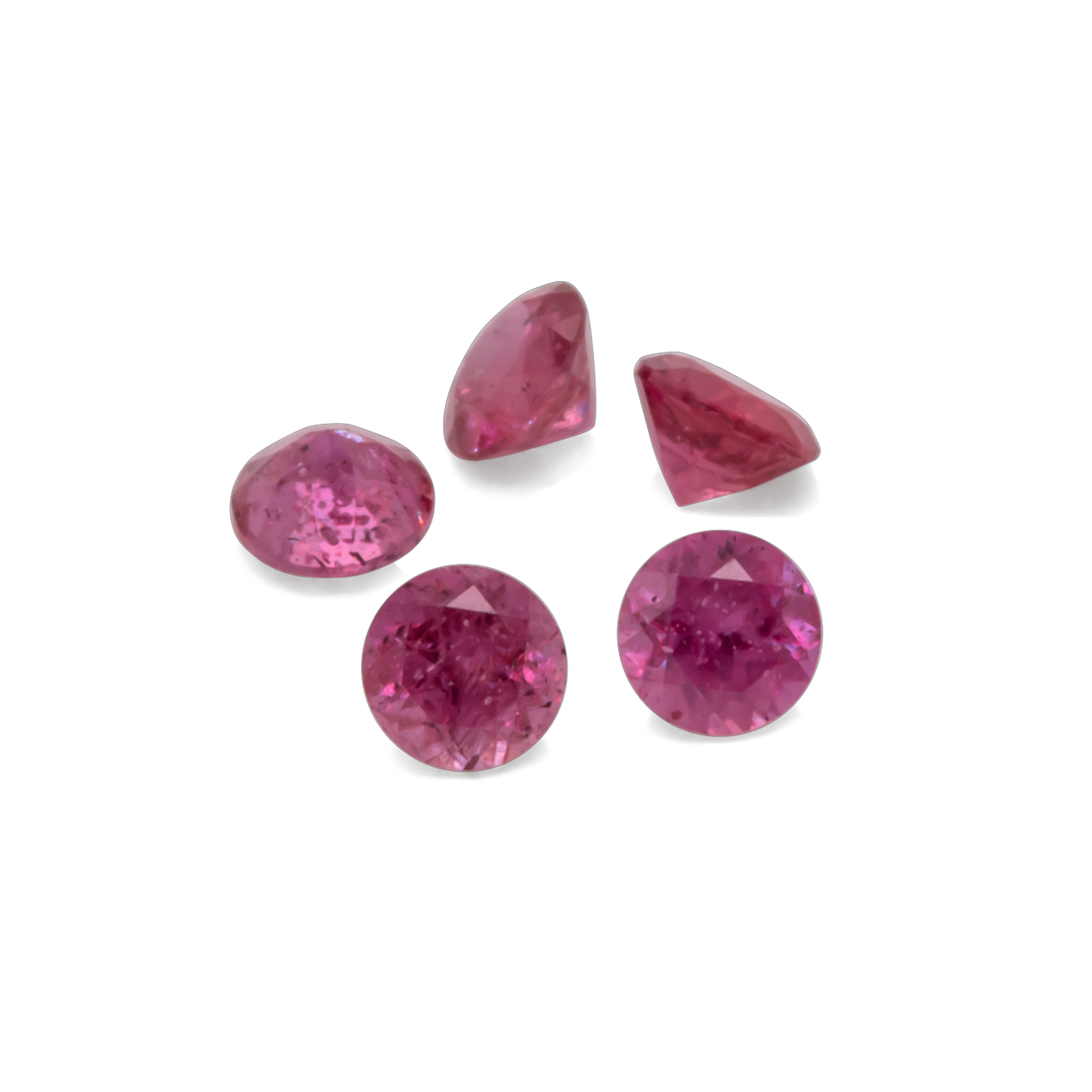 Saphir - pink, rund, 2x2 mm, ca. 0,04 cts, Nr. XSR11156