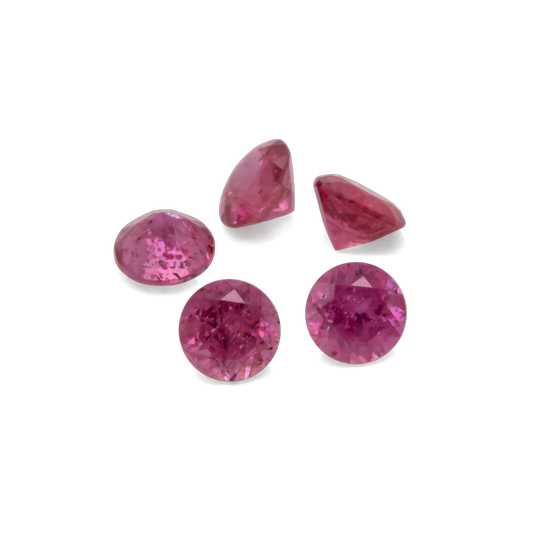 Saphir - pink, rund, 2x2 mm, 0.04 cts, Nr. XSR11156