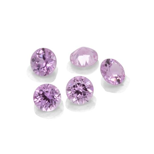 Saphir - rosa, rund, 1.5x1.5 mm, 0.016 cts, Nr. XSR11114