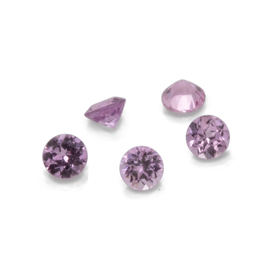 Saphir - rosa, rund, 1x1 mm, ca. 0,005 cts, Nr. XSR11113