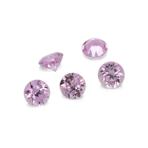 Saphir - rosa, rund, 2x2 mm, ca. 0,04 cts, Nr. XSR11115