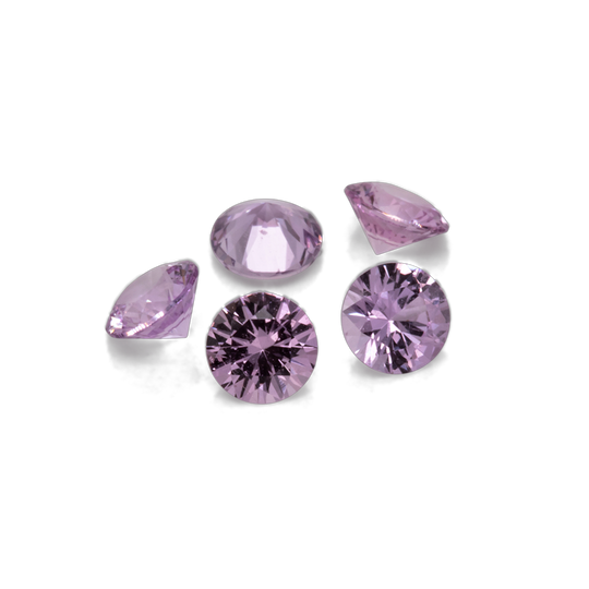 Saphir - rosa, rund, 3x3 mm, 0.11-0.12 cts, Nr. XSR11234