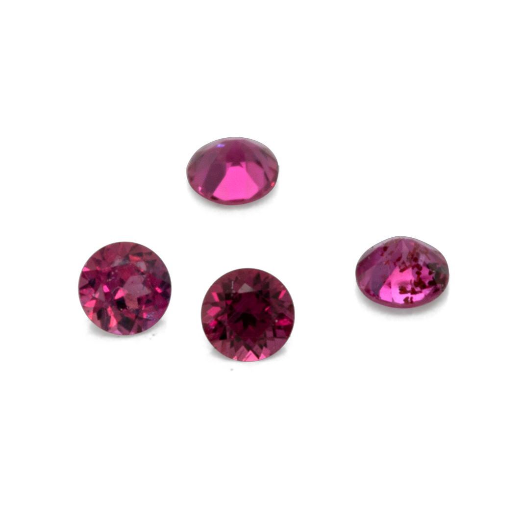 Saphir - rot, rund, 1.5x1.5 mm, 0.016 cts, Nr. XSR11139