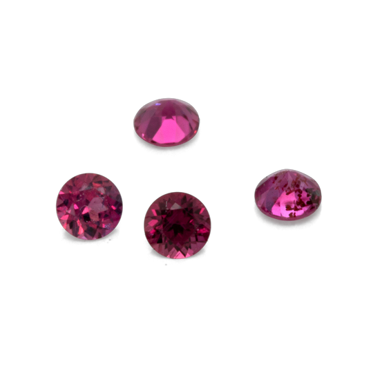 Saphir - rot, rund, 1.5x1.5 mm, 0.016 cts, Nr. XSR11139