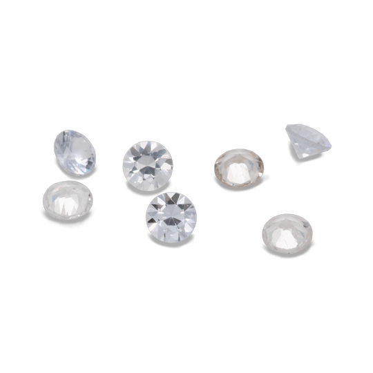 Saphir - weiß, rund, 1.5x1.5 mm, 0.016 cts, Nr. XSR11103