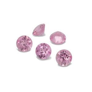 Spinell - rosa, rund, 1,6x1,6 mm, ca. 0,01 cts, Nr. SP81001
