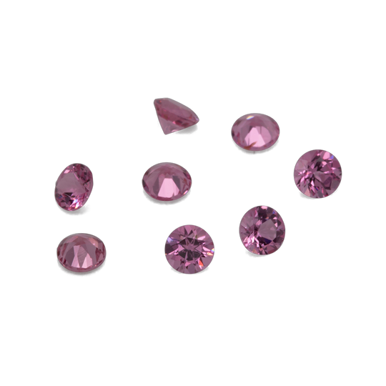Spinell - rosa, rund, 2x2 mm, ca. 0,03 cts, Nr. SP90001