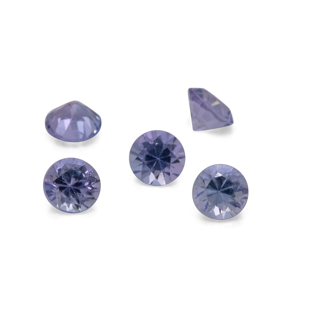 Tansanit - blau, rund, 2x2 mm, 0,035-0,045 cts, Nr. TZ34001