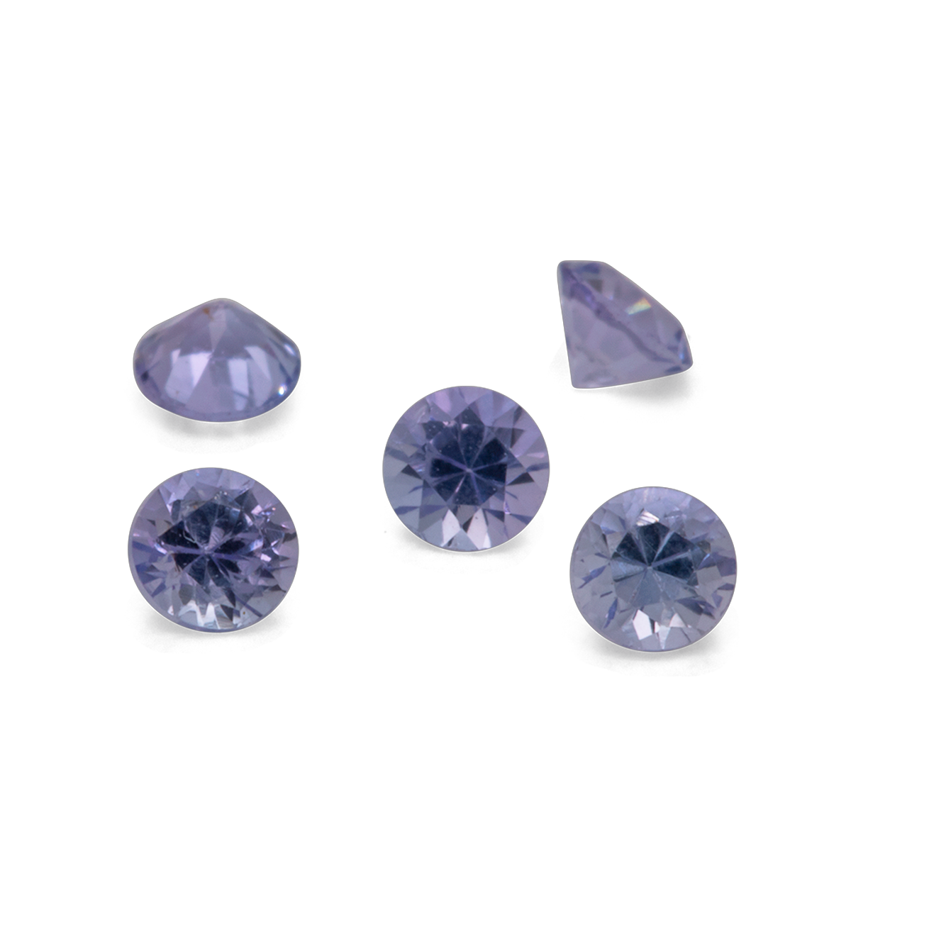 Tanzanite - A, round, 2x2 mm, 0.035-0.045 cts, No. TZ34001
