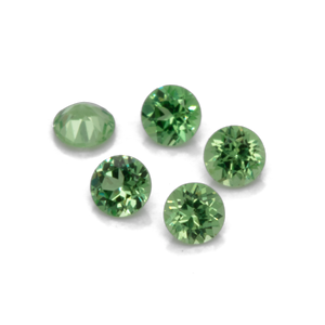 Tsavorit - grün, rund, 1,8x1,8 mm, 0,023-0,034 cts, Nr. TS27001