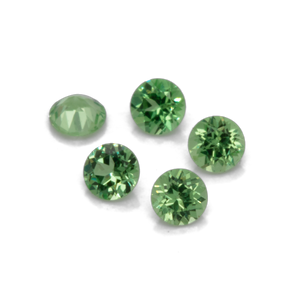Tsavorite - green, round, 1.8x1.8 mm, 0.023-0.034 cts, No. TS27001