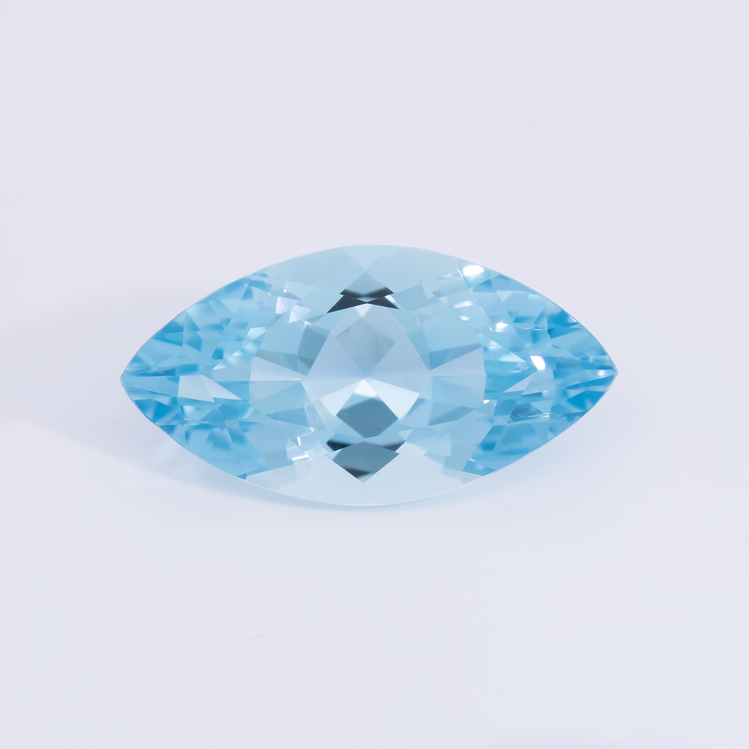 Aquamarine - A, marquise, 21x11 mm, 8.16 cts, No. A99072