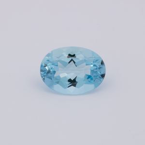 Aquamarin AAA - blau, oval, 9x6.6 mm, 1.45 cts, Nr. A99084