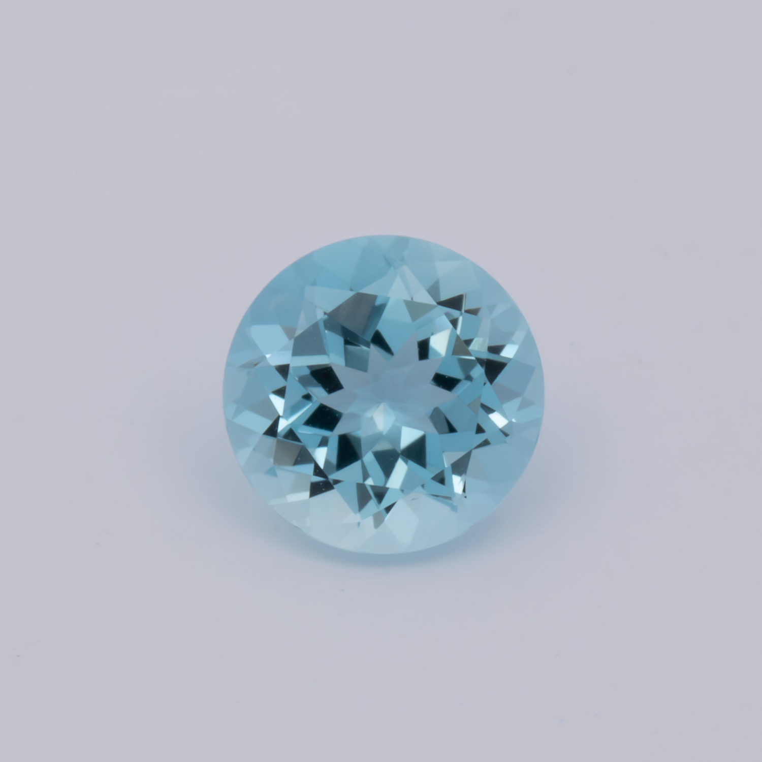 Aquamarin AA - blau, rund, 7.2x7.2 mm, 1.16 cts, Nr. A99085