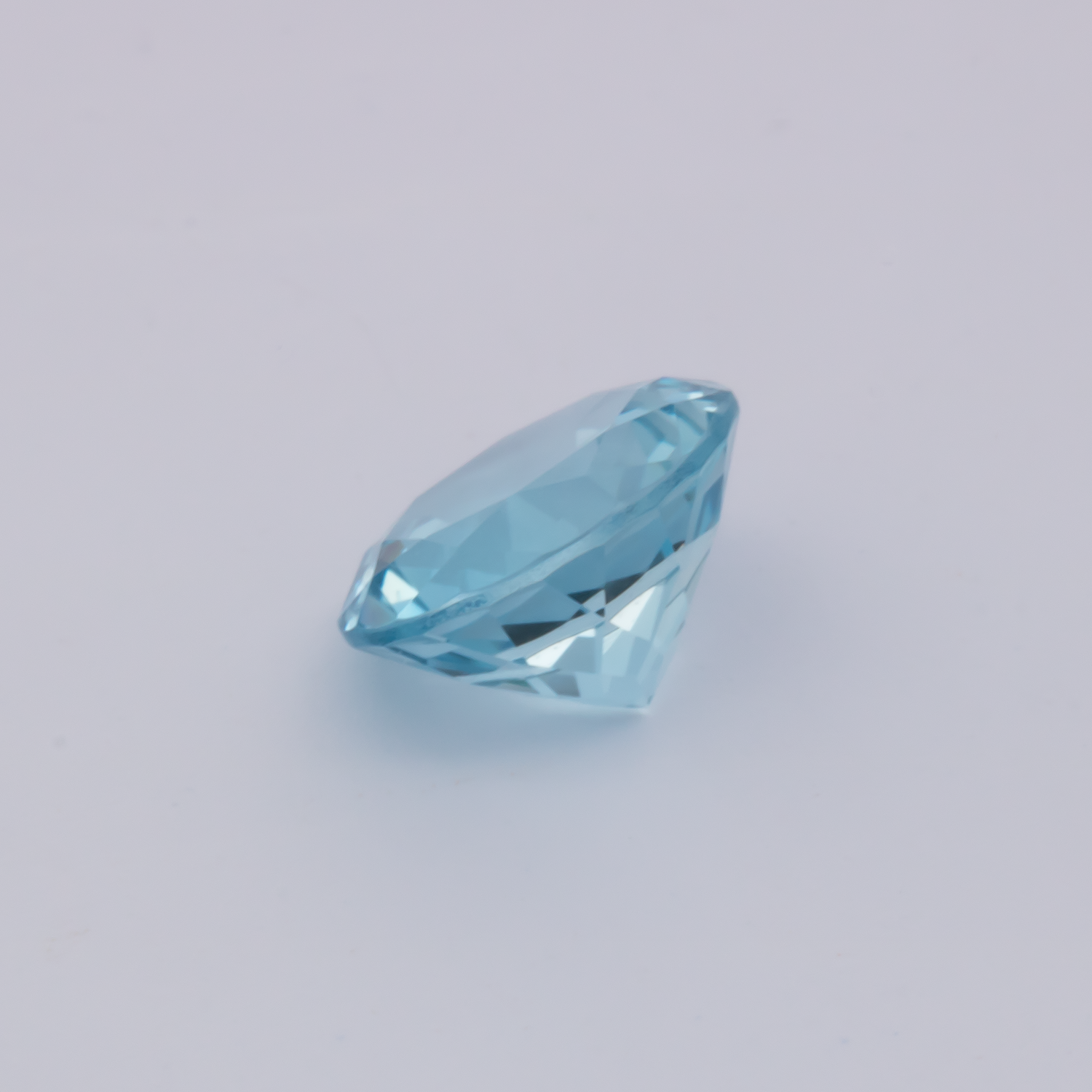 Aquamarin AA - blau, rund, 7.2x7.2 mm, 1.16 cts, Nr. A99085