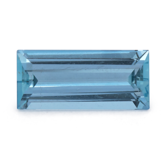 Aquamarin AAA - blau, baguette, 9x4 mm, 0.74 cts, Nr. A99099