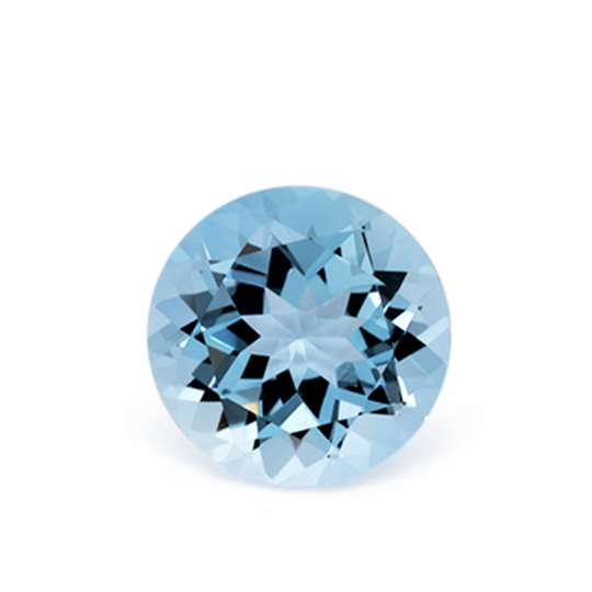 Aquamarin AA - blau, rund, 7.1x7.1 mm, 1.15 - 1.20 cts, Nr. A99101