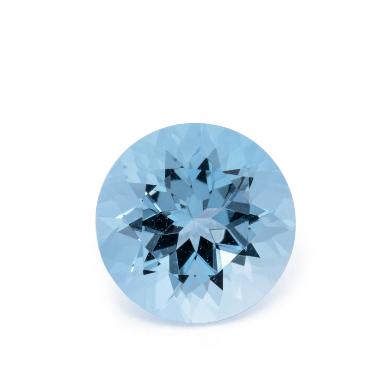 Aquamarin AA - blau, rund, 6x6 mm, 0.74 cts, Nr. A99102