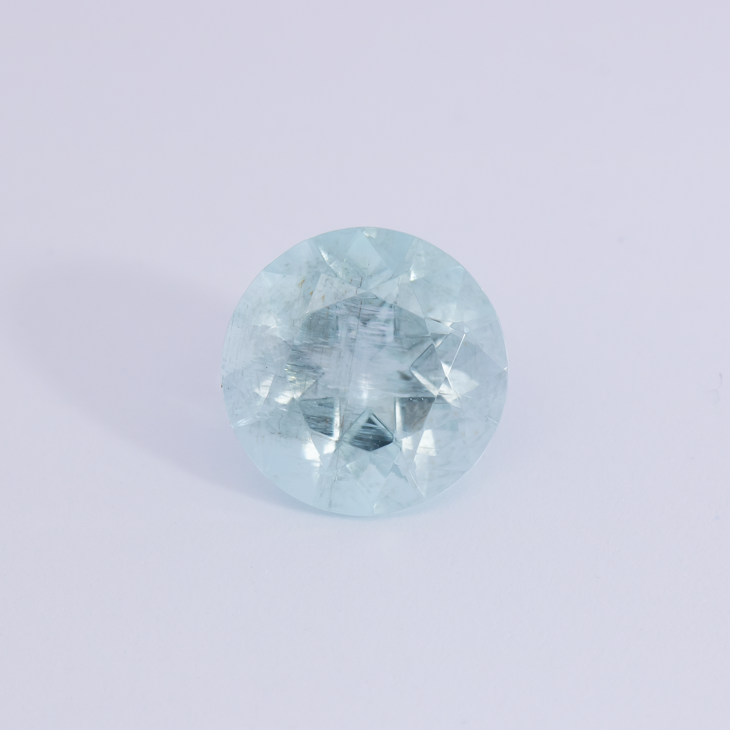 Beryll - blau, rund, 6x6 mm, 0.70 cts, Nr. BY90028