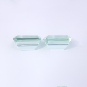 Beryll Paar - grün, achteck, 16x12 mm, 23.15 cts, Nr. BY90049
