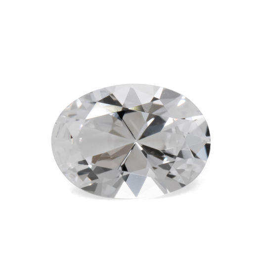Beryll - weiß, oval, 7x5 mm, 0.61 - 0.62 cts, Nr. BY90066