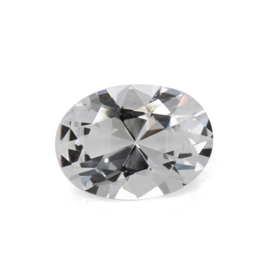 Beryll - weiß, oval, 6.9x5.1 mm, 0.62 cts, Nr. BY90067