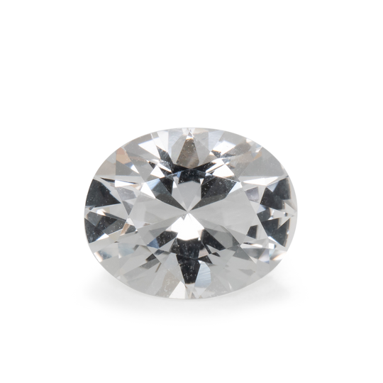 Beryll - weiß, oval, 10x8.1 mm, 2.19 cts, Nr. BY90073