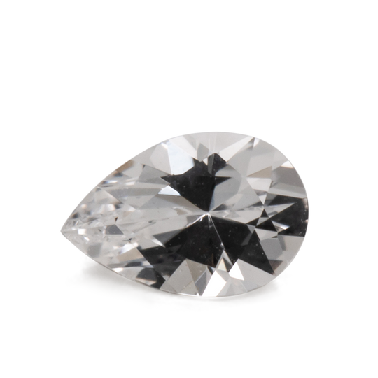 Beryll - weiß, birnform, 6x4 mm, 0.32 cts, Nr. BY90092