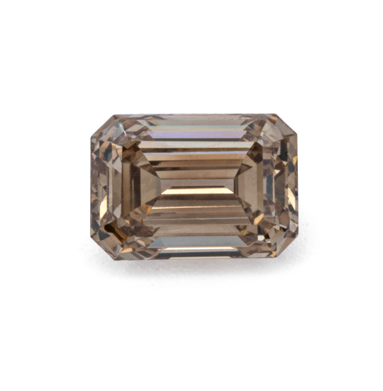 Diamant - champagner, achteck, 4.6x3.3 mm, 0.30 cts, Nr. D11119