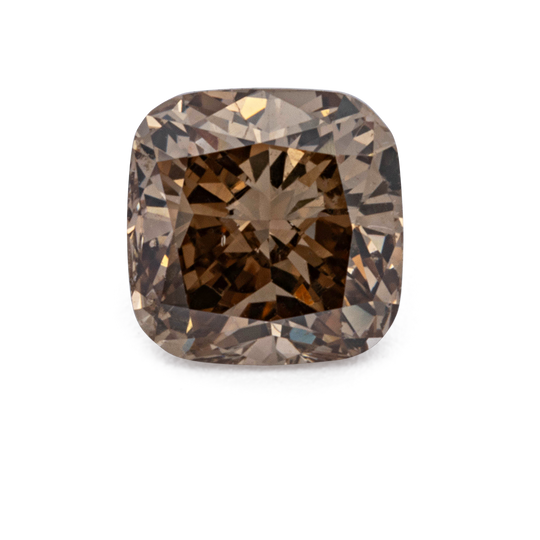 Diamant - champagner, antik, 4.2x4.2 mm, 0.4 cts, Nr. D11121