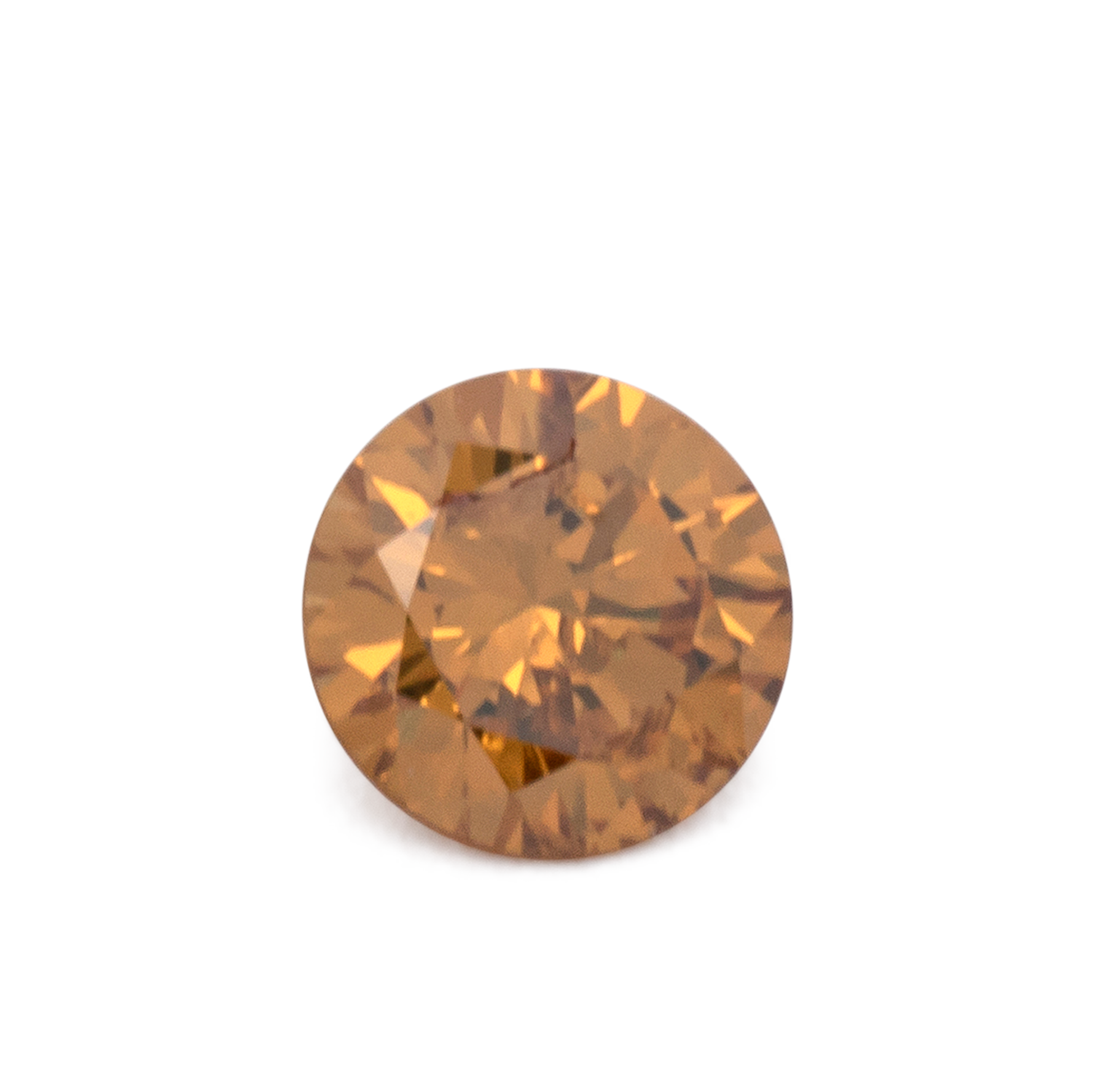 Diamant - braun & orange, rund, 3.6x3.6 mm, 0.17 cts, Nr. DT1026