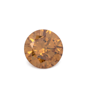 Diamant - braun & orange, rund, 3.6x3.6 mm, 0.17 cts, Nr. DT1026