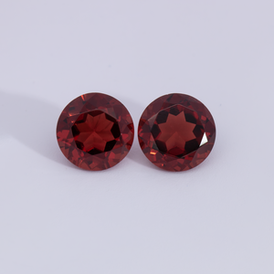 Garnet Pair - red, round, 6x6 mm, 1.95 - 2.14 cts, No. GR32005